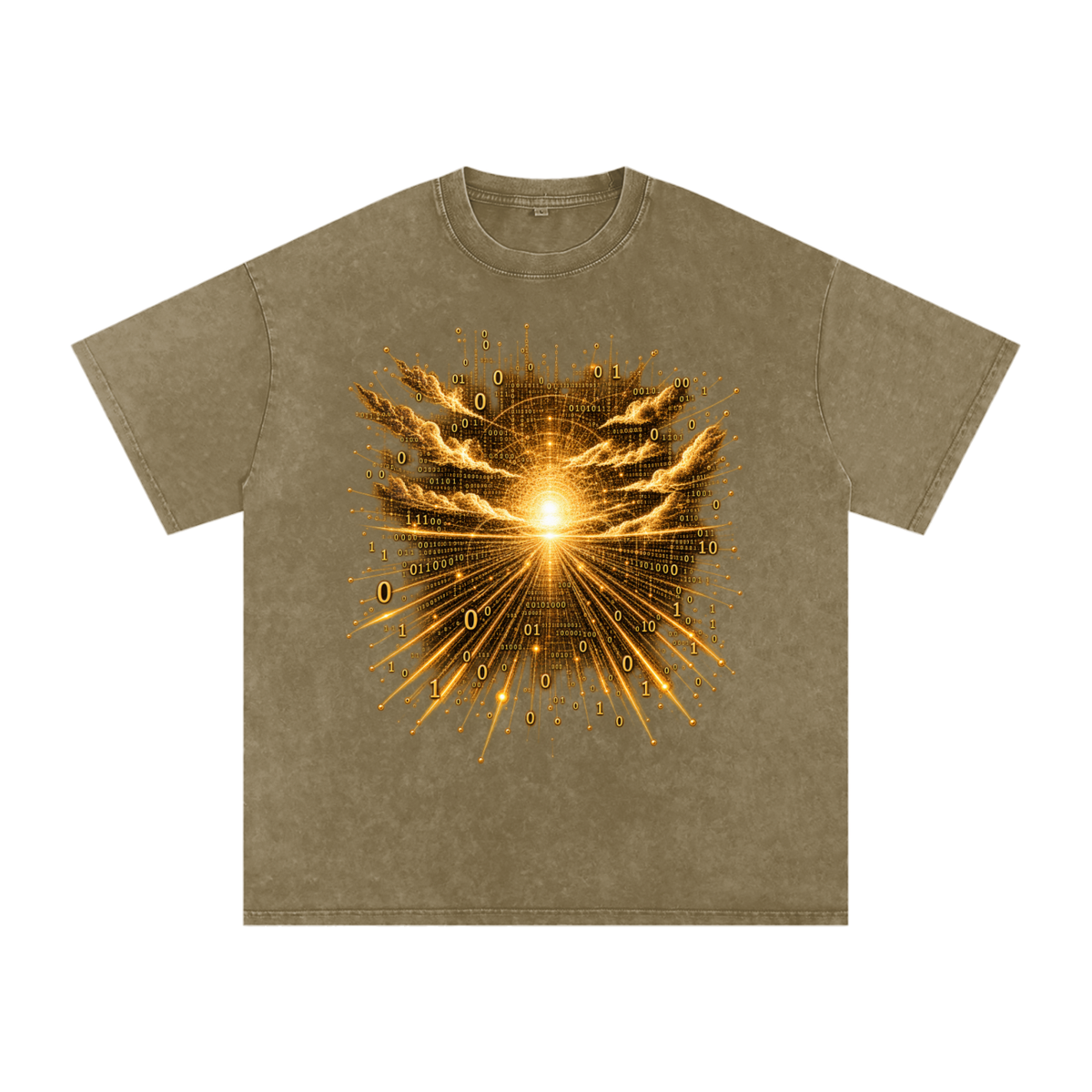 Time Is a Thread luxury washed cotton streetwear T-shirt, alternate color and garment view 29