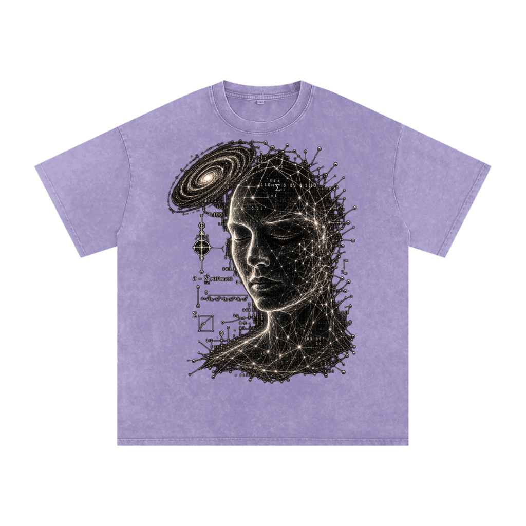 Minds as Mirrors luxury washed cotton streetwear T-shirt, alternate color and garment view 11