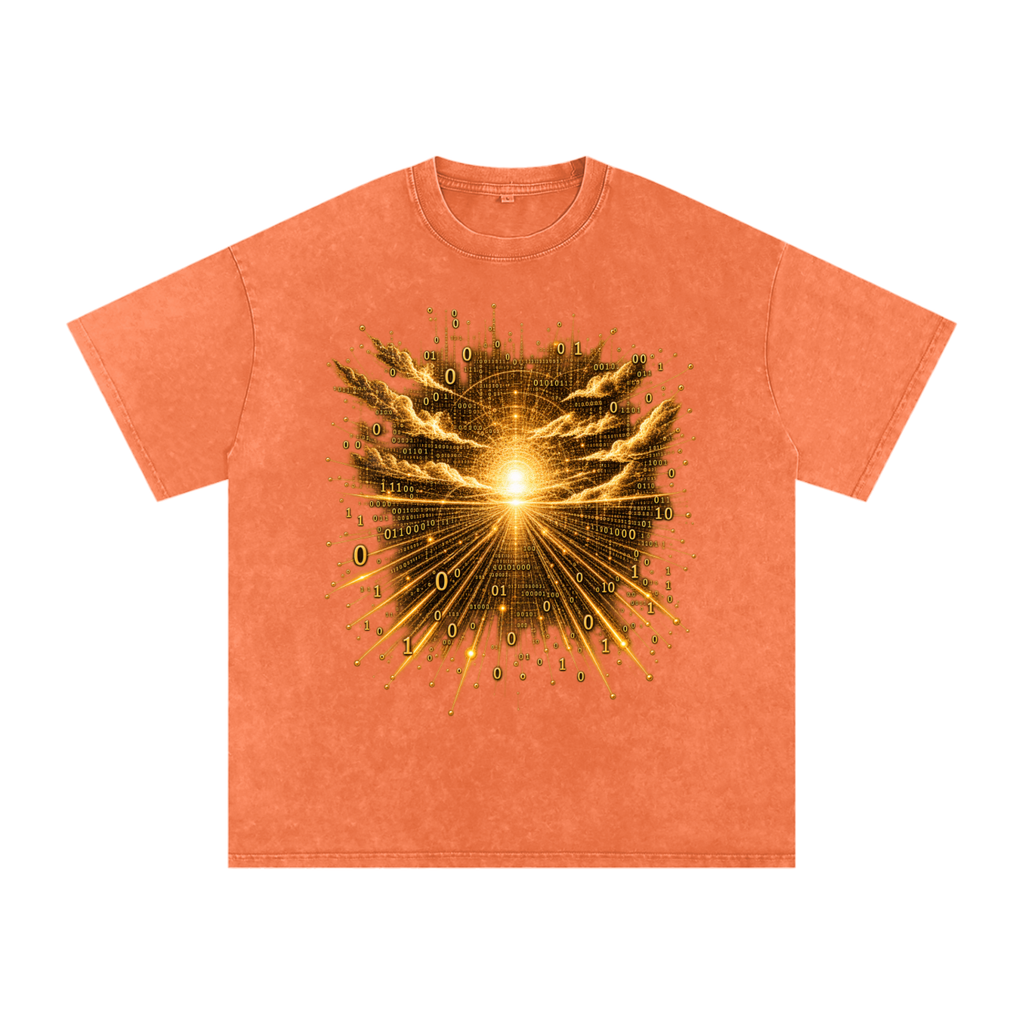 Time Is a Thread luxury washed cotton streetwear T-shirt, alternate color and garment view 13