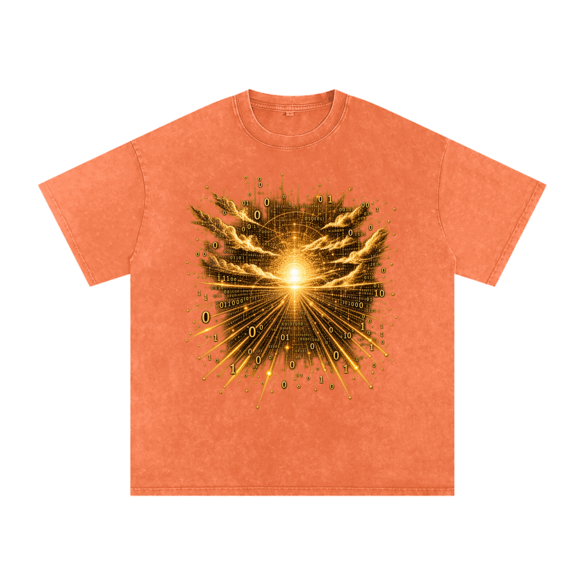 Time Is a Thread luxury washed cotton streetwear T-shirt, alternate color and garment view 13