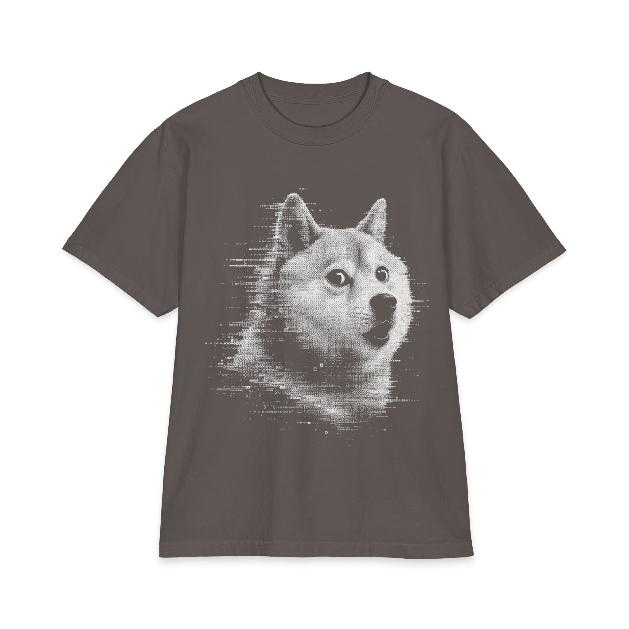 GlitchInu Luxury Tee — Vintage Glitch Meme