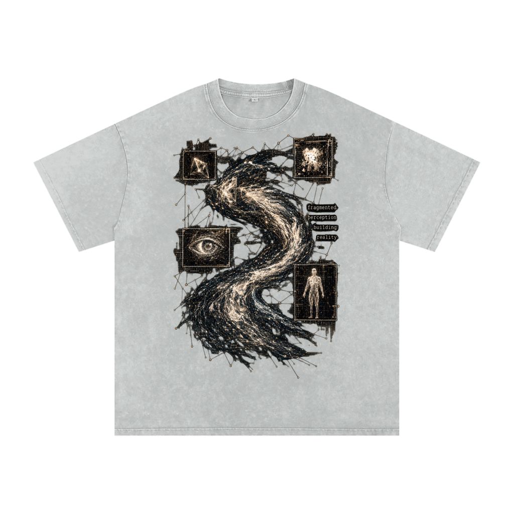 Fragments Become Whole luxury washed cotton streetwear T-shirt, alternate color and garment view 7