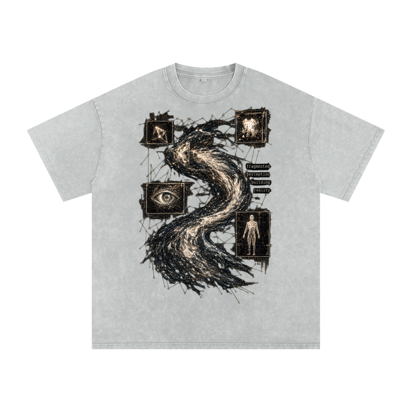 Fragments Become Whole luxury washed cotton streetwear T-shirt, alternate color and garment view 7