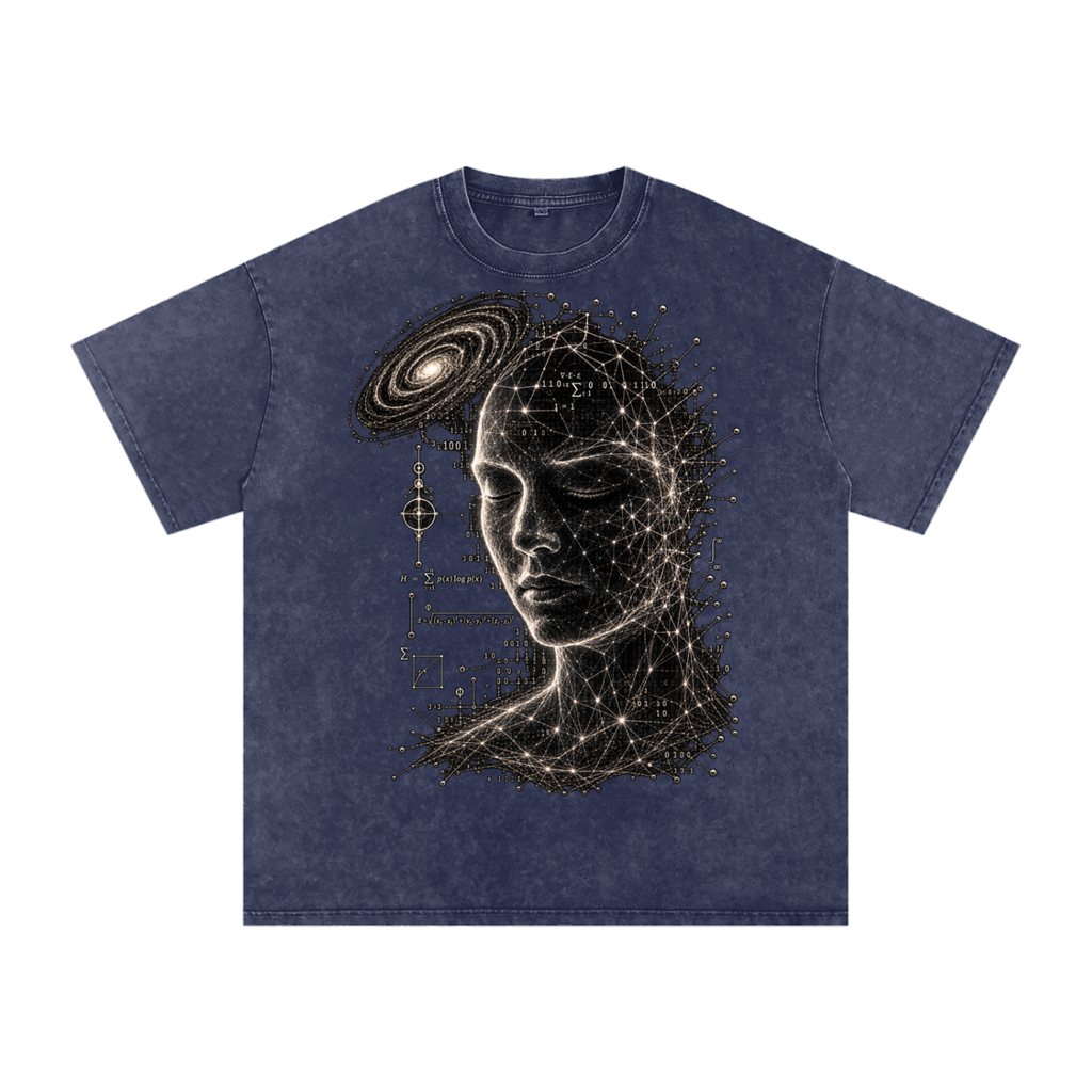 Minds as Mirrors luxury washed cotton streetwear T-shirt, alternate color and garment view 33