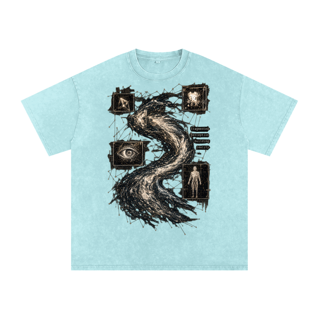 Fragments Become Whole luxury washed cotton streetwear T-shirt, alternate color and garment view 3
