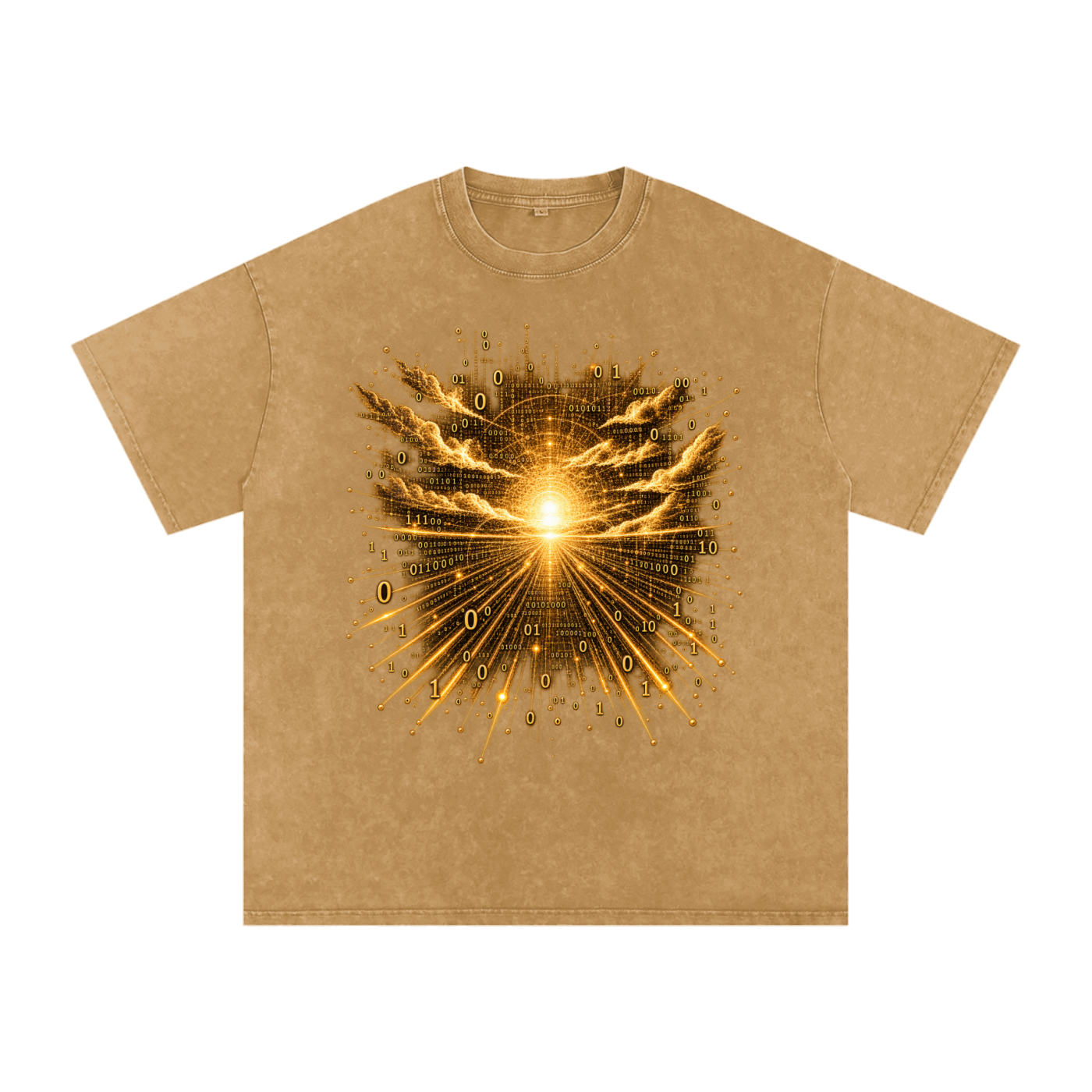 Time Is a Thread luxury washed cotton streetwear T-shirt, alternate color and garment view 19