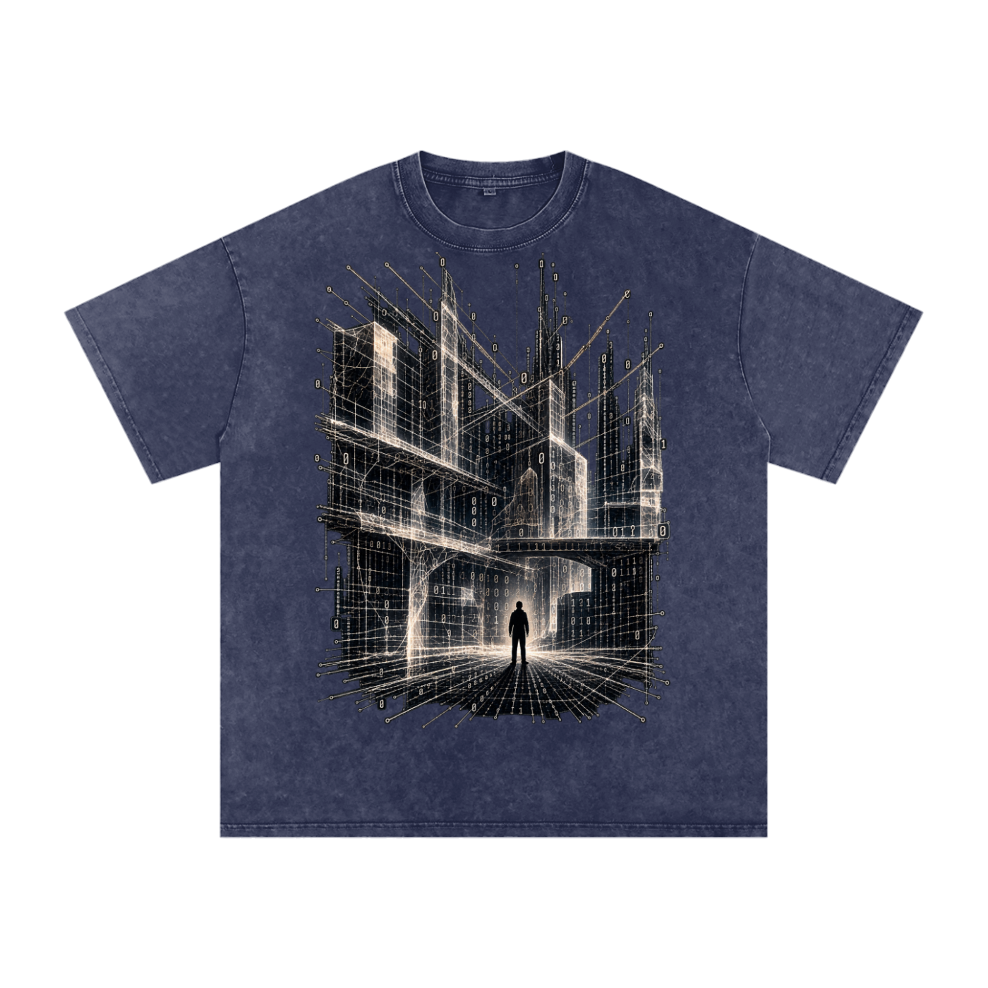 Infinite Scaffolding luxury washed cotton streetwear T-shirt, alternate color and garment view 31