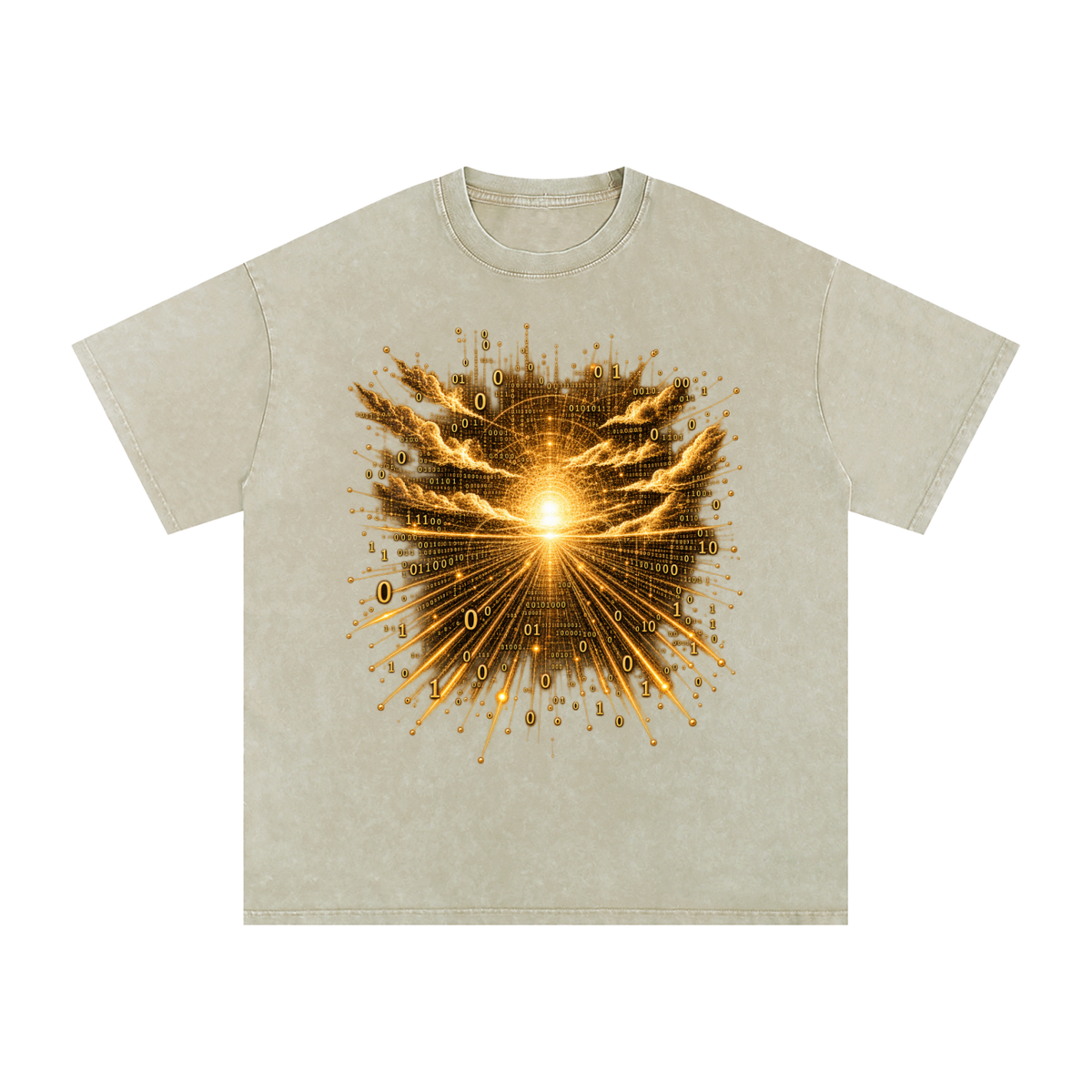 Time Is a Thread luxury washed cotton streetwear T-shirt, alternate color and garment view 35