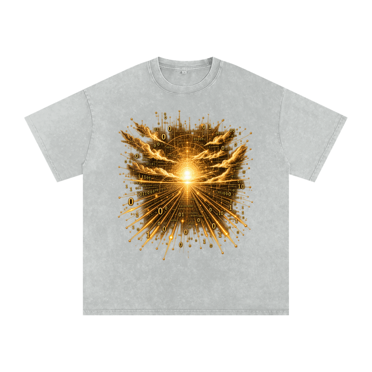 Time Is a Thread luxury washed cotton streetwear T-shirt, alternate color and garment view 7