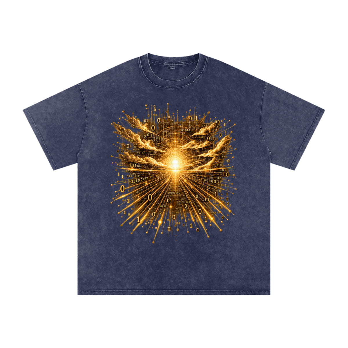 Time Is a Thread luxury washed cotton streetwear T-shirt, alternate color and garment view 33