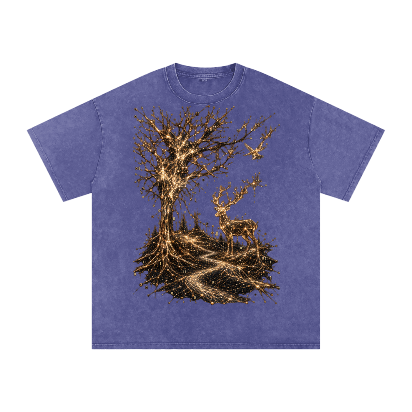 Life Is a System luxury washed cotton streetwear T-shirt, alternate color and garment view 25