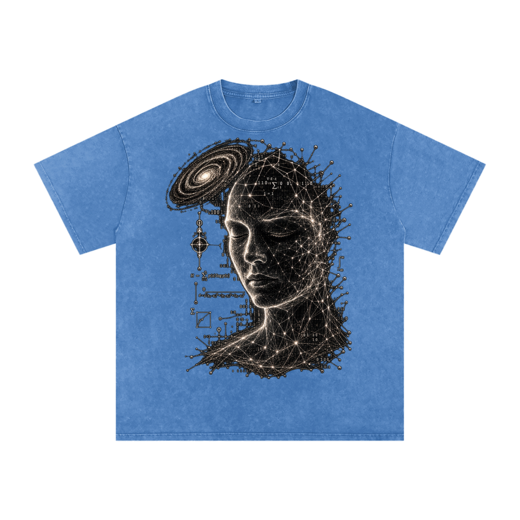 Minds as Mirrors luxury washed cotton streetwear T-shirt, alternate color and garment view 17