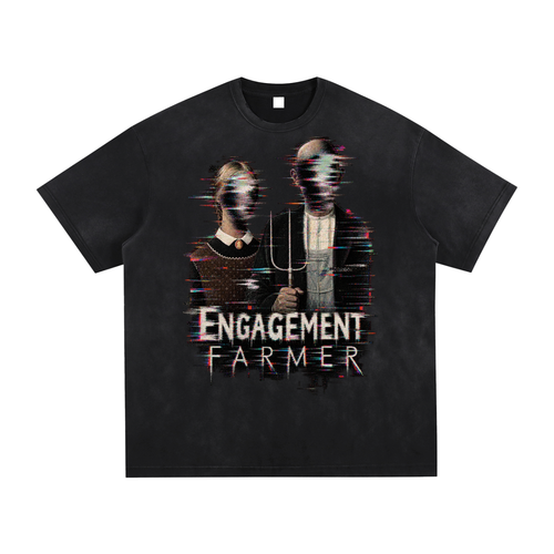 Engagement Farmer Hand-Frayed Luxury Tee