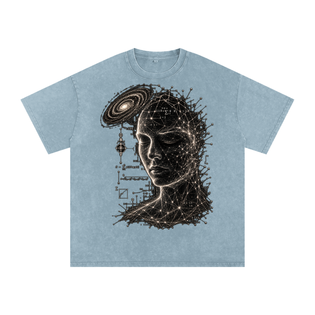 Minds as Mirrors luxury washed cotton streetwear T-shirt, alternate color and garment view 21