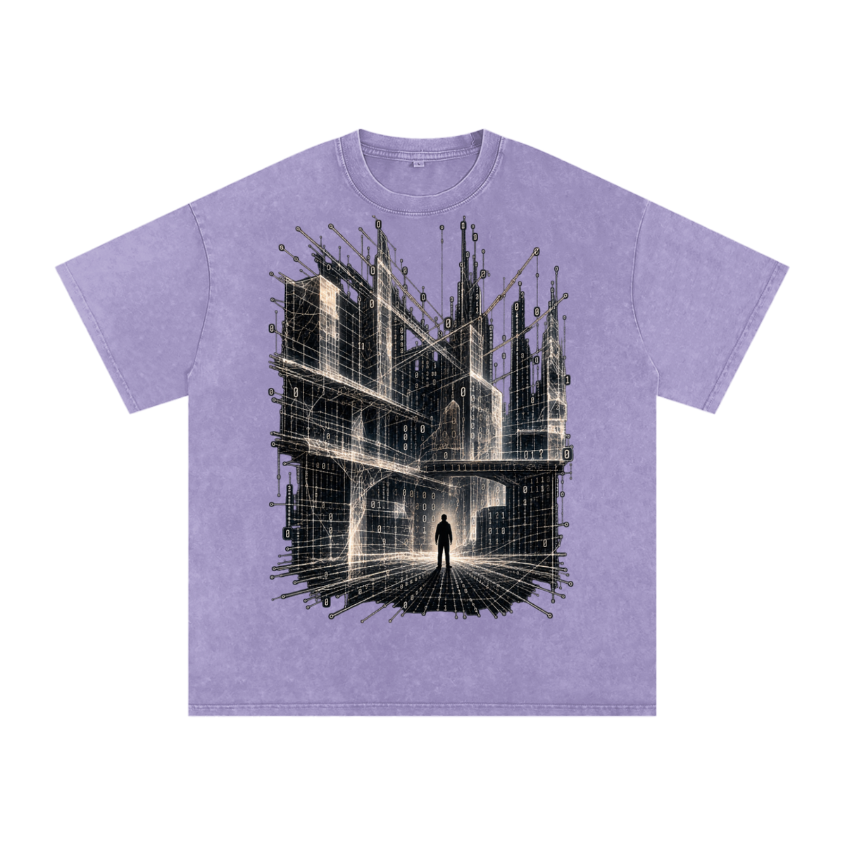 Infinite Scaffolding luxury washed cotton streetwear T-shirt, alternate color and garment view 25