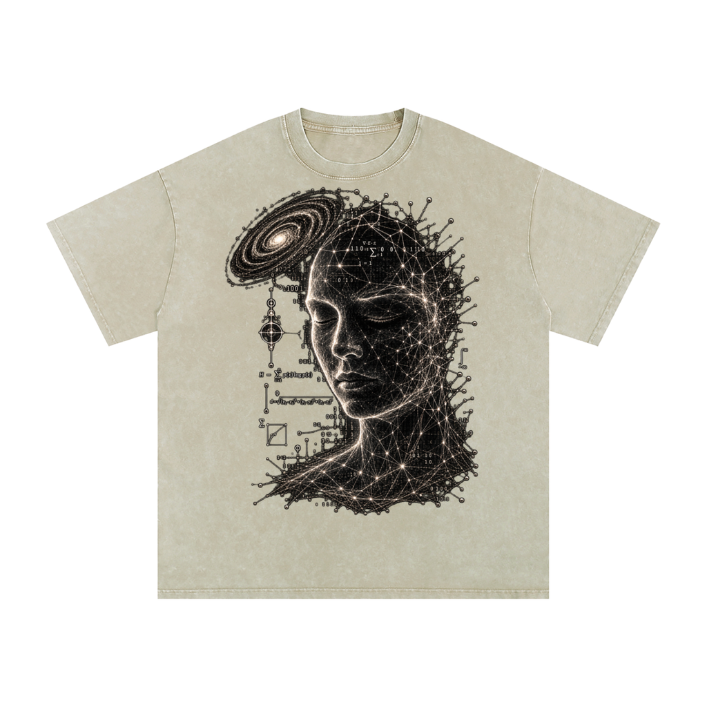 Minds as Mirrors luxury washed cotton streetwear T-shirt, alternate color and garment view 35