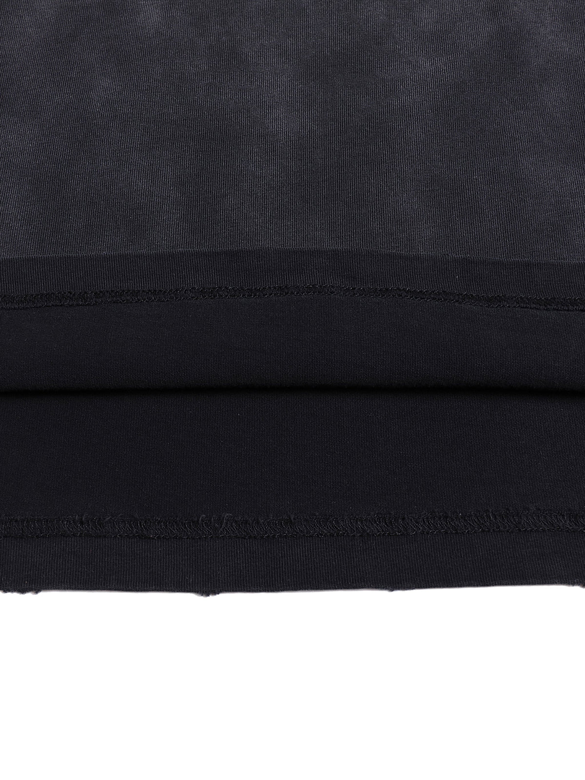 Interior hem construction and raw hand-frayed finish
